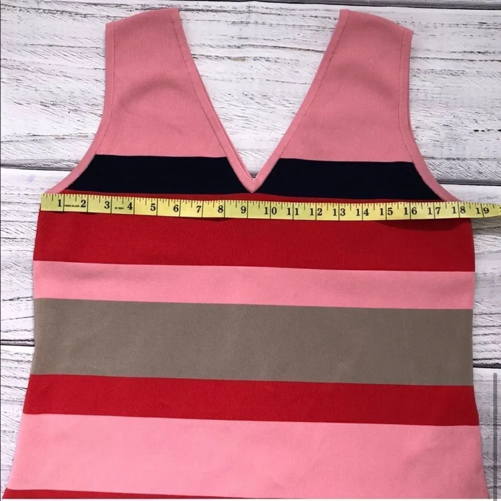 Ted Baker V-Neck Striped Tank Top - Picture 6 of 8
